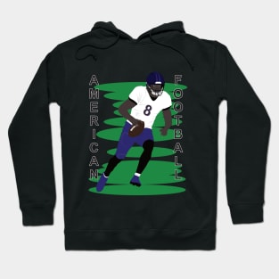 American football player in action Hoodie